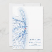 Zee Bright New Jersey Kaart Huwelijksfoto Flat (Voorkant)