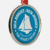 Zee Bright (sloep) Metalen Ornament (Rechts)