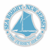 Zee Bright (sloep) Sticker (Voorkant)