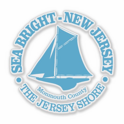 Zee Bright (sloep) Sticker (Voorkant)