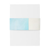 Zee bruiloft zomer blauw oceaan strand bruiloft uitnodigingen wikkel (Achterkant Voorbeeld)