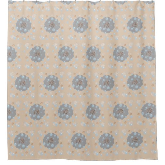 Zee Bubbels Douchegordijn (Voorkant)