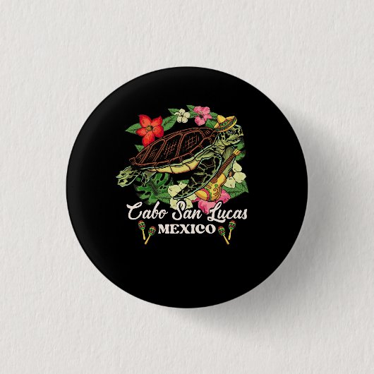 Zee Cabo San Lucas schildpadden Mexicaanse schildp Ronde Button 3,2 Cm (Voorkant)