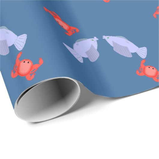 Zee Cadeaupapier (Rol Hoek)