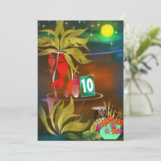 Zee café bar cocktail party night moo kaart (Staand voorkant)