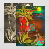 Zee café bar cocktail party night moo kaart (Voorkant / Achterkant)