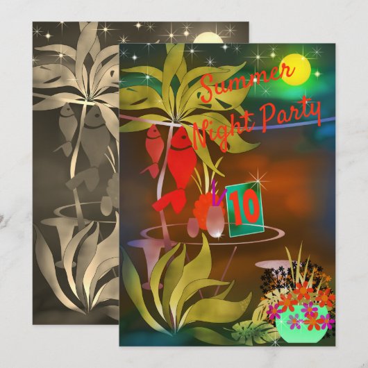 Zee café bar cocktail party night moo kaart (Voorkant / Achterkant)