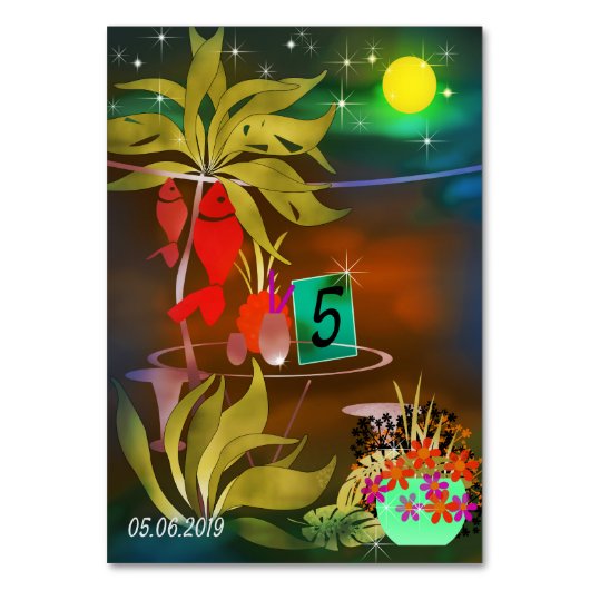 Zee café bar cocktail party night moo kaart (Voorkant)