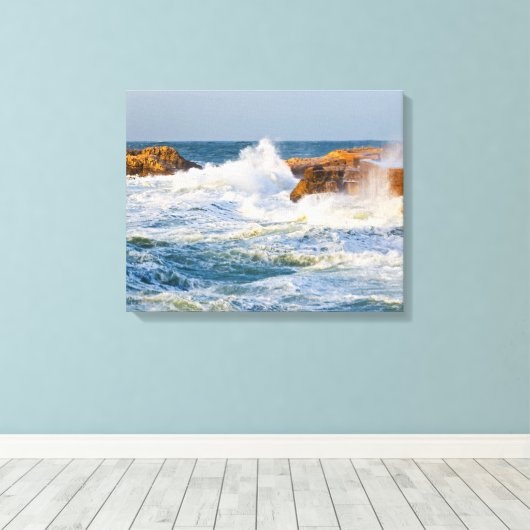 Zee Canvas Afdruk (Insitu (Houten vloer))