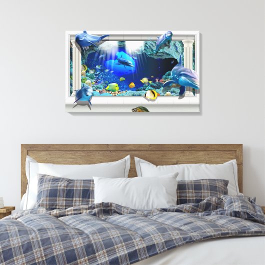 Zee Canvas Afdruk (Insitu (Slaapkamer))