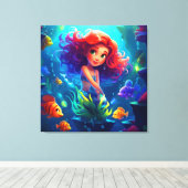 Zee Canvas Afdruk (Insitu (Houten vloer))