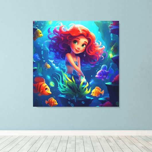 Zee Canvas Afdruk (Insitu (Houten vloer))