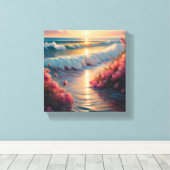 Zee Canvas Afdruk (Insitu (Houten vloer))
