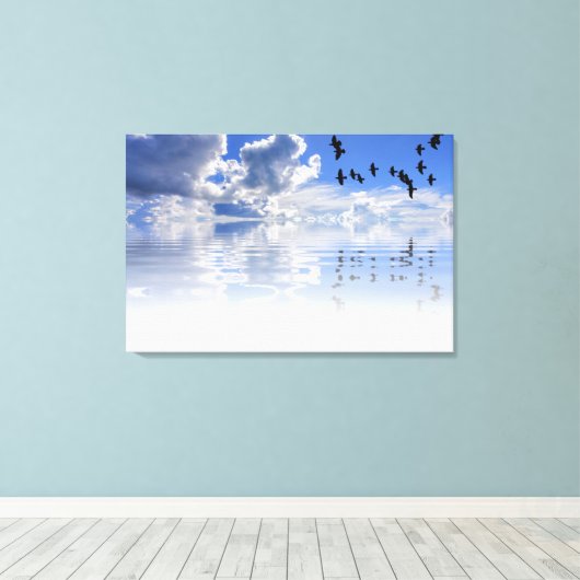 Zee Canvas Afdruk (Insitu (Houten vloer))