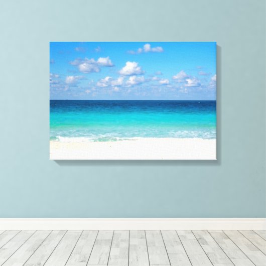 zee canvas afdruk (Insitu (Houten vloer))