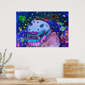 Zee Cave - Blacklight Poster (Keuken)