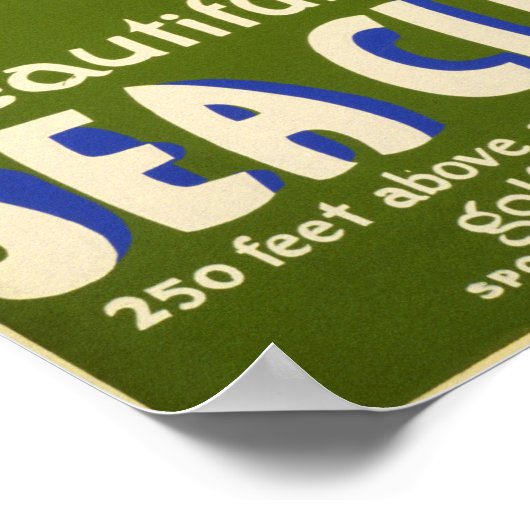  Zee Cliff New York reisposter Poster (Hoek)