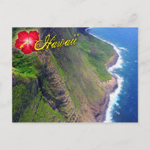 Zee Cliffs in Molokai, Hawaii Briefkaart