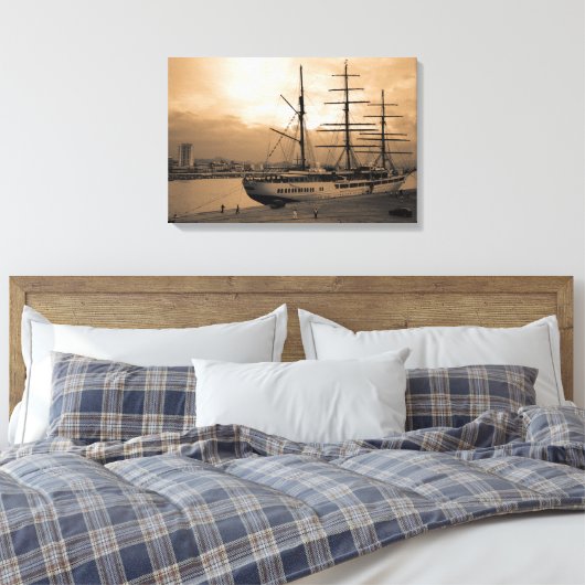 Zee Cloud II Canvas Afdruk (Insitu (Slaapkamer))