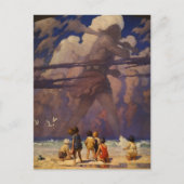 Zee Clouds Children, The Giant beroemd gemaakt doo Briefkaart (Voorkant)