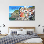 Zee Coast Cinque Terre Riomaggiore Italië Canvas Afdruk (Insitu (Slaapkamer))