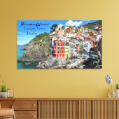 Zee Coast Cinque Terre Riomaggiore Italië Canvas Afdruk (Insitu (Woonkamer))
