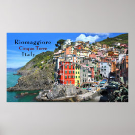 Zee Coast Cinque Terre Riomaggiore Italië Poster