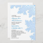 Zee Coral Modern Beach Huwelijksuitnodiging Kaart (Voorkant / Achterkant)