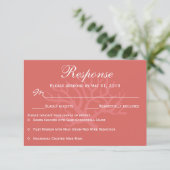 Zee Coral RSVP-responskaarten RSVP Kaartje (Staand voorkant)
