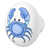 Zee Crab Nautical Beach House Keramische Knop (Rechts)