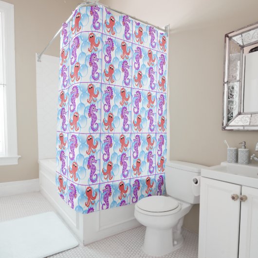 Zee Creaters Shower Curtain Douchegordijn (In situ)