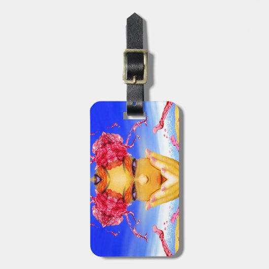 Zee creatie bagagelabel (Voorkant verticaal)