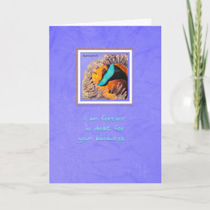 Zee creaties Anemone Fish Bedankt Kaart