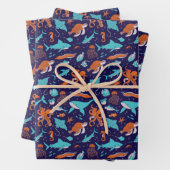 Zee creaties inpakpapier vel (In situ)