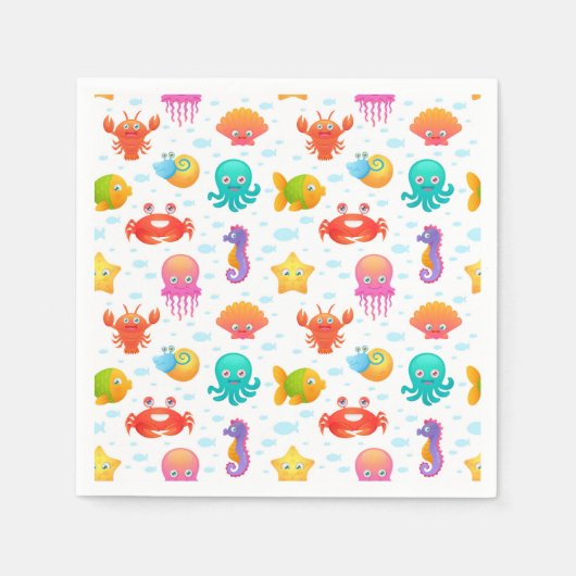 Zee creaties servet (Voorkant)