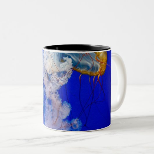 Zee creaties tweekleurige koffiemok (Voorkant rechts)