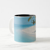 Zee creaties tweekleurige koffiemok (Voorkant links)