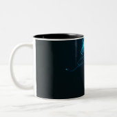 Zee creaties tweekleurige koffiemok (Links)