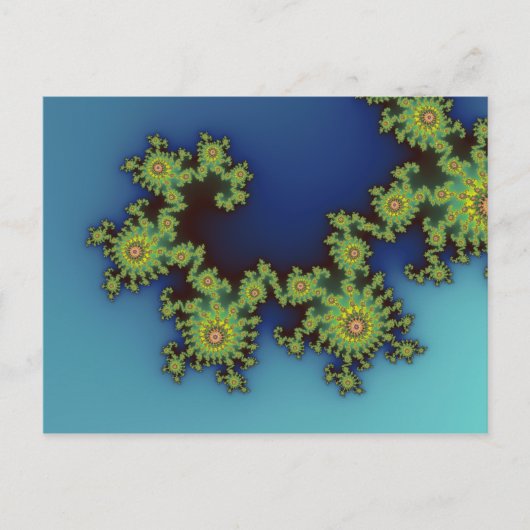 Zee creatinatie   - fractaal Briefkaart (Voorkant)