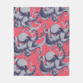  Zee Creatinatie Octopus Fleece Deken (Voorkant)