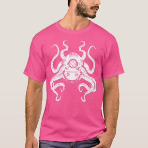 Zee Creature Ocean Animal Kraken Scuba Diving Octo T-shirt