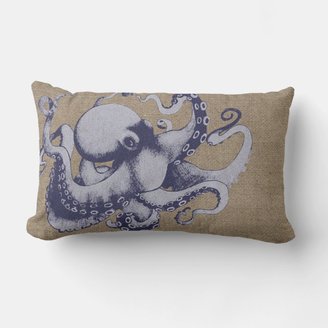  Zee Creature Octopus Kussen (Voorkant)