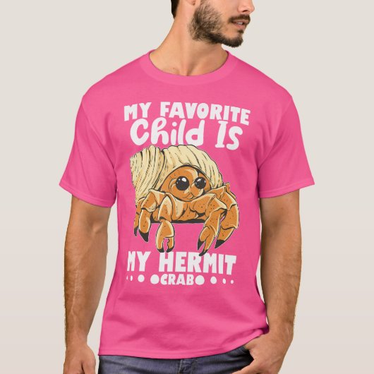Zee Creature Seafood Shells Hermit Crab Lover T-shirt (Voorkant)