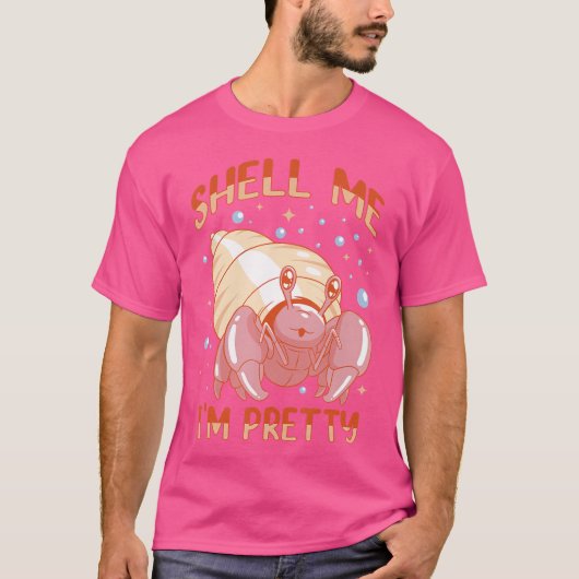 Zee Creature Seafood Shells Hermit Crab Lover T-shirt (Voorkant)