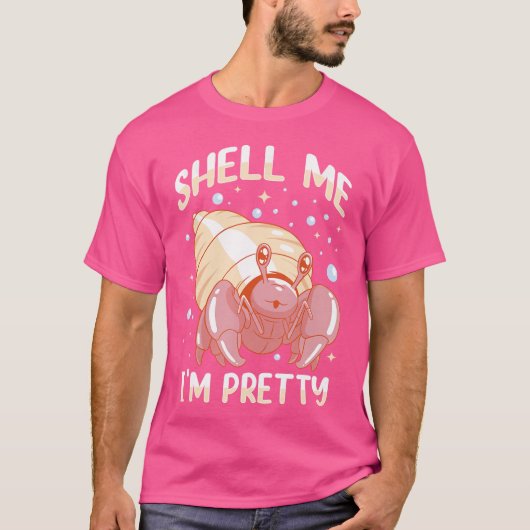 Zee Creature Seafood Shells Hermit Crab Lover T-shirt (Voorkant)