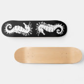 Zee Creature Silhouette - Seapaarden Persoonlijk Skateboard (Horizontaal)