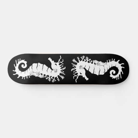 Zee Creature Silhouette - Seapaarden Persoonlijk Skateboard (Horizontaal)