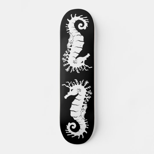 Zee Creature Silhouette - Seapaarden Persoonlijk Skateboard (Voorkant)