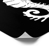 Zee Creature Silhouette - Seapaarden Poster (Hoek)