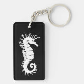 Zee Creature Silhouette - Seapaarden Sleutelhanger (achterkant)